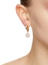 Figure View - Click To Enlarge - COMPLETEDWORKS - Cubic Zirconia Rose Quartz 18ct Gold Plated Vermeil Earrings