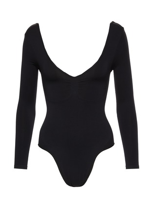 Main View - Click To Enlarge - SKIMS - Seamless Sculpt Long Sleeve Thong Bodysuit