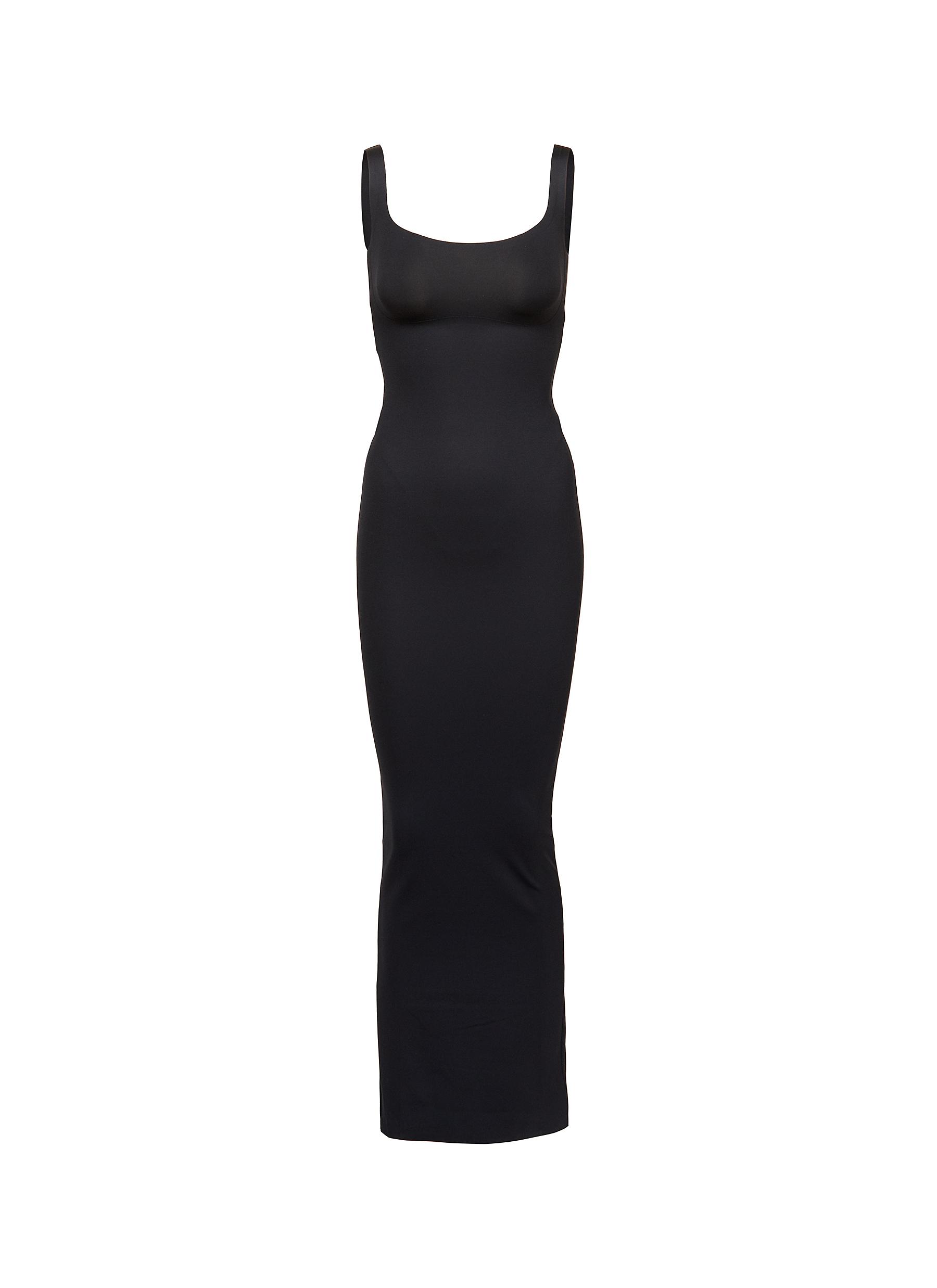 Maxi dress Skims Black size S International in Polyester - 41614683