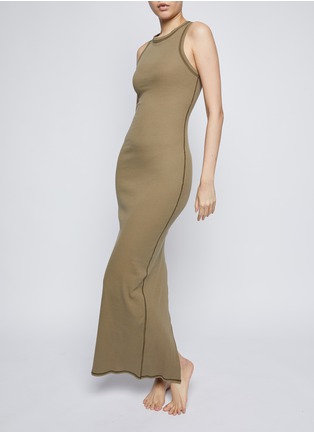 Figure View - Click To Enlarge - SKIMS - Cotton Rib Sleeveless Long Dress