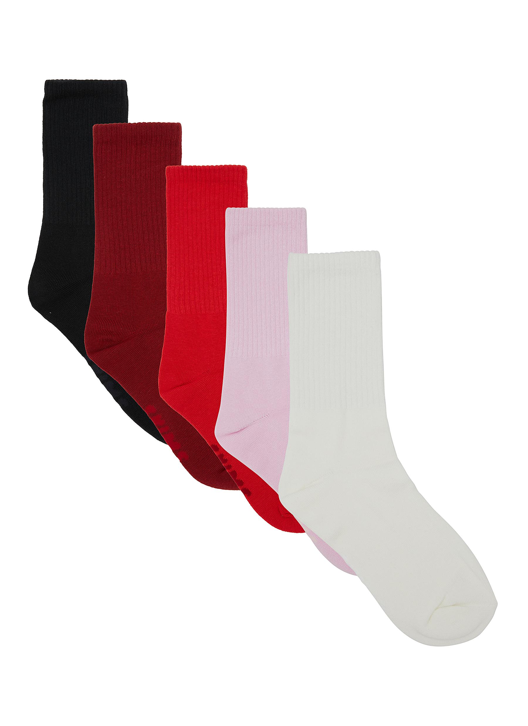 Classic Wool Ankle Socks - Red