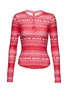 Main View - Click To Enlarge - SKIMS - Logo Plush Pointelle Long Sleeve Henley