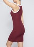 Back View - Click To Enlarge - SKIMS - Soft Lounge Ringer Tank Mini Dress