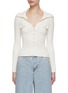 Main View - Click To Enlarge - SELF-PORTRAIT - Faux Pearl Embellished Knit Top