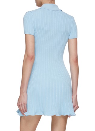 Back View - Click To Enlarge - SELF-PORTRAIT - Sequin Knit Mini Dress