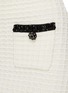  - SELF-PORTRAIT - Contrast Textured Knit Mini Skirt