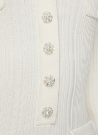  - SELF-PORTRAIT - Faux Pearl Embellished Knit Midi Dress