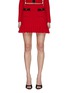 Main View - Click To Enlarge - SELF-PORTRAIT - Contrast Textured Knit Mini Skirt