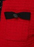  - SELF-PORTRAIT - Embellished Bow Cropped Knit Cardigan