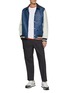 Figure View - Click To Enlarge - SCOTCH & SODA - Colour Block Leather Bomber