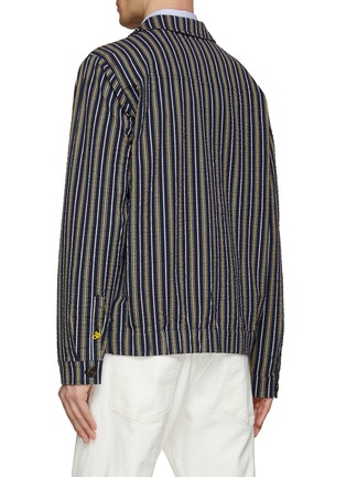 Back View - Click To Enlarge - SCOTCH & SODA - Stiped Seersucker Button Down Blouson