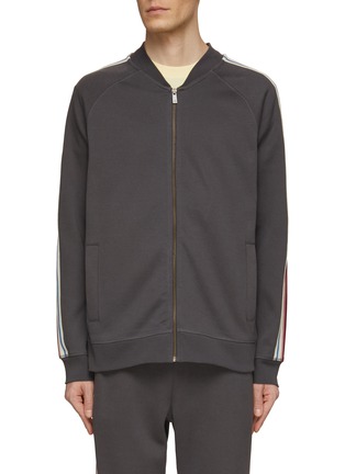 Main View - Click To Enlarge - SCOTCH & SODA - Racer Stripe Zip Up Track Jacket