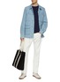 Figure View - Click To Enlarge - SCOTCH & SODA - Waves Jacquard Denim Workwear Jacket