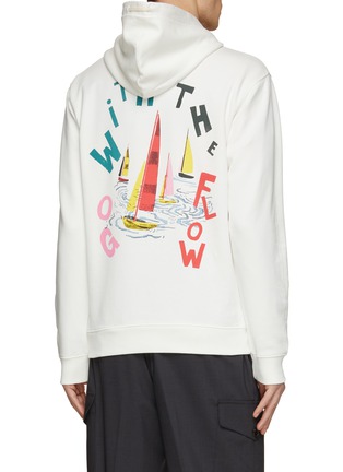 Back View - Click To Enlarge - SCOTCH & SODA - Sail Boat Graphic Pullover Hoodie