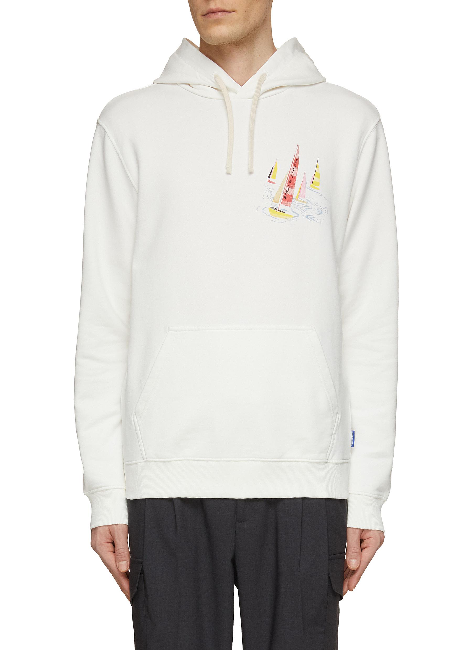 Sail Boat Graphic Pullover Hoodie