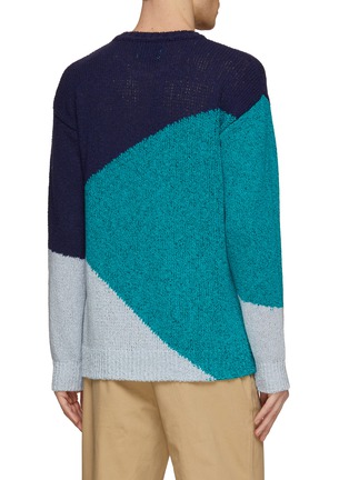 Back View - Click To Enlarge - SCOTCH & SODA - Intarsia Knit Crewneck Sweater