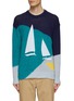 Main View - Click To Enlarge - SCOTCH & SODA - Intarsia Knit Crewneck Sweater