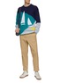 Figure View - Click To Enlarge - SCOTCH & SODA - Intarsia Knit Crewneck Sweater