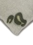 Detail View - Click To Enlarge - JOVENS - Hand Painted Leopard Motif Cushion Cover — Grey