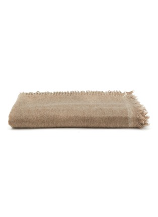 Main View - Click To Enlarge - JOVENS - Frayed Edge Cashmere Blanket — Taupe