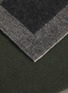Detail View - Click To Enlarge - JOVENS - Plaid Cashmere Throw — Charcoal/White