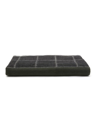 Main View - Click To Enlarge - JOVENS - Plaid Cashmere Throw — Charcoal/White