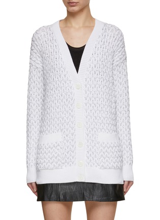 Main View - Click To Enlarge - MISSONI - Sequin Cable Knit Cardigan