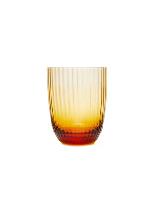 Main View - Click To Enlarge - NASONMORETTI - Idra Striped Water Glass — Amber