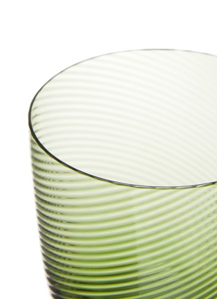 Detail View - Click To Enlarge - NASON MORETTI - Idra Twisted Water Glass — Soraya Green