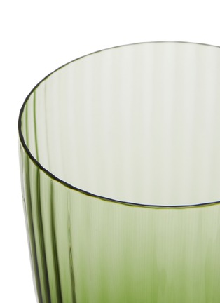 Detail View - Click To Enlarge - NASONMORETTI - Idra Striped Water Glass — Soraya Green