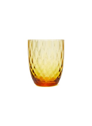 Main View - Click To Enlarge - NASONMORETTI - Idra Optic Twisted Water Glass — Amber