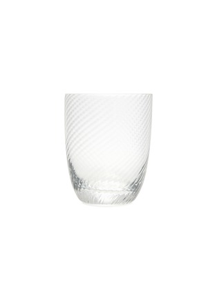 Main View - Click To Enlarge - NASONMORETTI - Idra Optic Twisted Striped Water Glass — Transparent