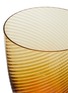Detail View - Click To Enlarge - NASON MORETTI - Idra Optic Twisted Striped Water Glass — Amber