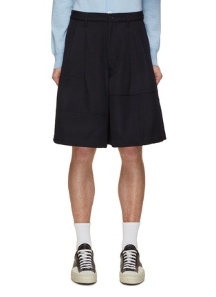 Main View - Click To Enlarge - COMME DES GARÇONS SHIRT - Paneled Wool Shorts