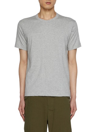 Main View - Click To Enlarge - COMME DES GARÇONS SHIRT - Patchwork Crewneck Cotton T-Shirt