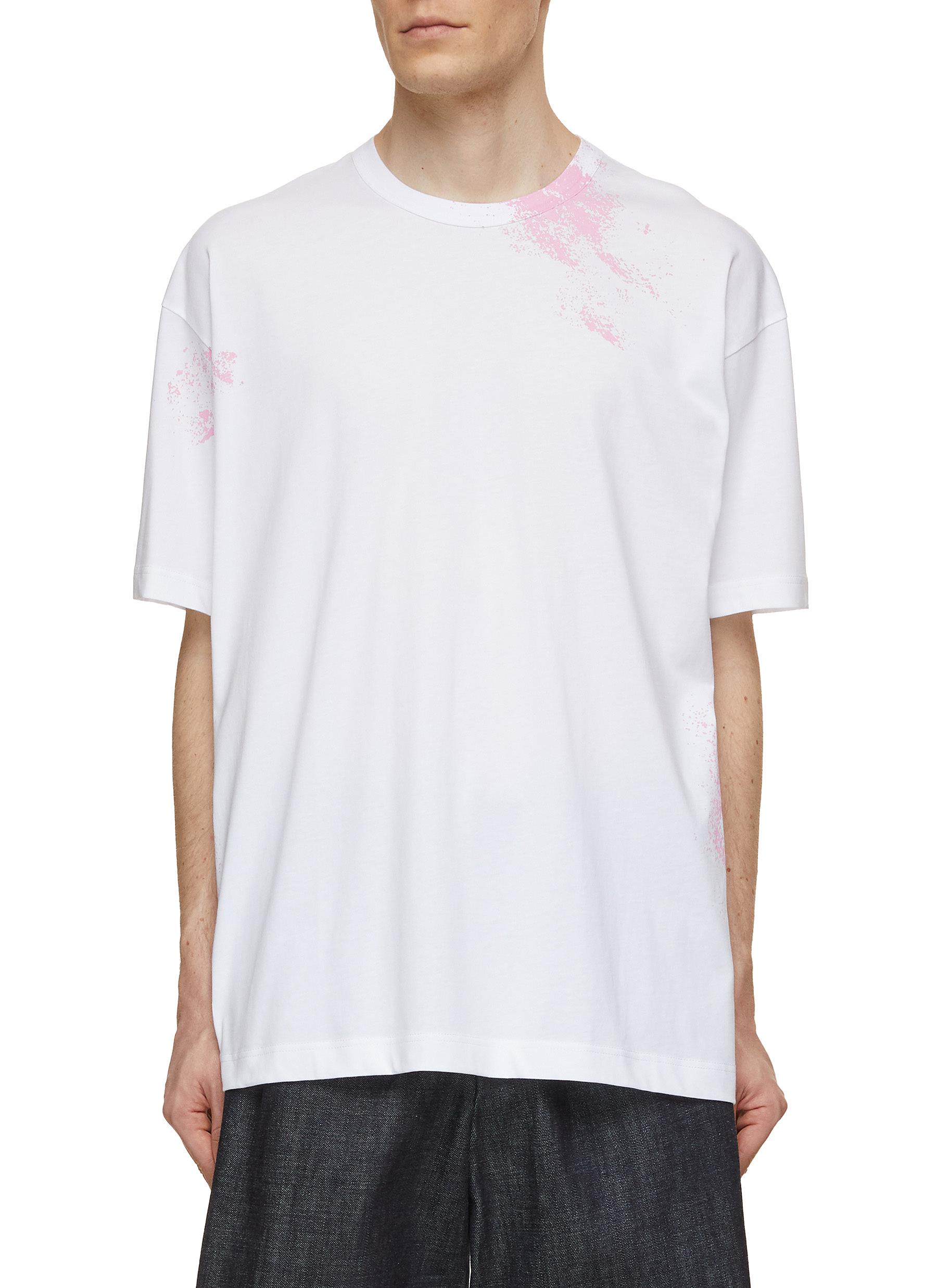 Splotch Print Cotton T-Shirt