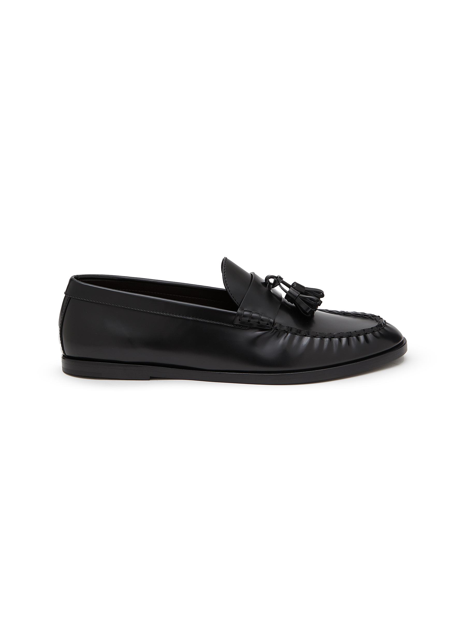 THE ROW Leather Tassled Loafers Women Lane Crawford