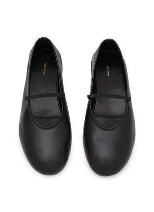Figure View - Click To Enlarge - THE ROW - Leather Mary Jane Ballerina Flats