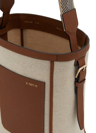 Detail View - Click To Enlarge - VALEXTRA - Small Canvas Bucket Bag