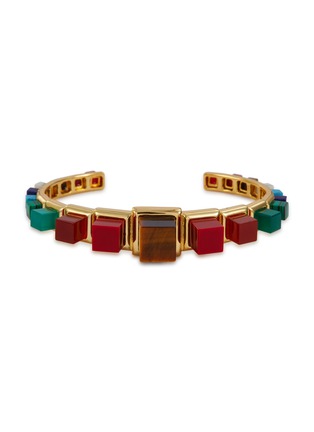 Main View - Click To Enlarge - EDDIE BORGO - Graduated Cube 12K Gold Plated Metal Cuff Bracelet