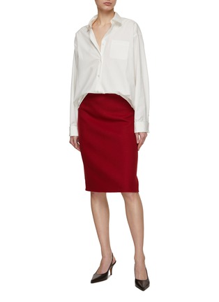 Figure View - Click To Enlarge - THE ROW - Bart Cashmere Skirt