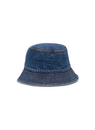 Main View - Click To Enlarge - ALEXANDER WANG - Embossed Denim Bucket Hat