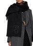Figure View - Click To Enlarge - ALEXANDER WANG - Logo Knit Scarf