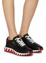 Figure View - Click To Enlarge - CHRISTIAN LOUBOUTIN - Loubishark Donna Low Top Lace Up Sneakers