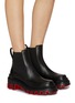 Figure View - Click To Enlarge - CHRISTIAN LOUBOUTIN - Marchacroche Leather Ankle Boots