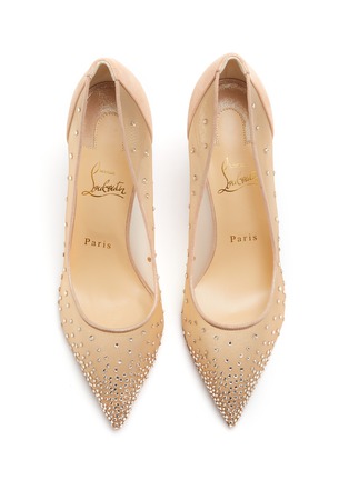 Detail View - Click To Enlarge - CHRISTIAN LOUBOUTIN - Follies 85 Strass Embellished Pumps