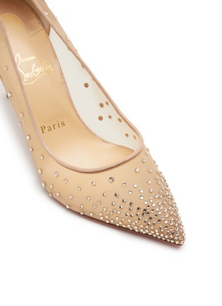 Detail View - Click To Enlarge - CHRISTIAN LOUBOUTIN - Follies 85 Strass Embellished Pumps