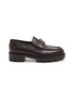Main View - Click To Enlarge - CHRISTIAN LOUBOUTIN - CL Moc Lug Leather Loafers