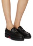 Figure View - Click To Enlarge - CHRISTIAN LOUBOUTIN - CL Moc Lug Leather Loafers