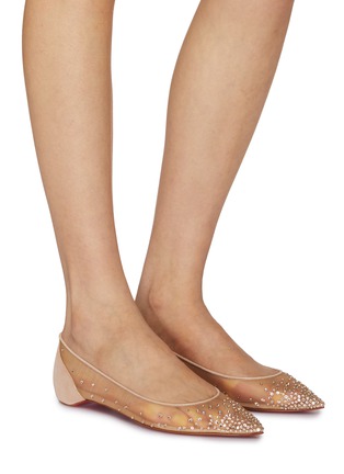 Figure View - Click To Enlarge - CHRISTIAN LOUBOUTIN - Follies Strass Embellished Flats